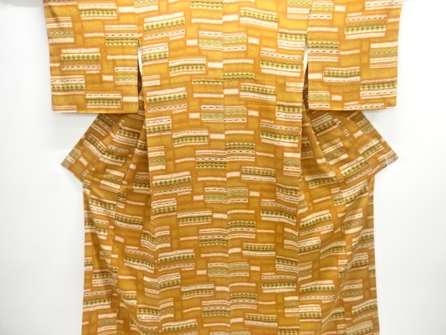 JAPANESE KIMONO / KOMON / GEOMETRIC & SEIGAIHA